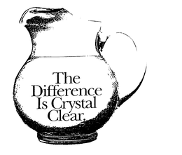 THE DIFFERENCE IS CRYSTAL CLEAR trademark