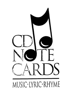 CD NOTE CARDS MUSIC-LYRIC-RHYME trademark