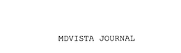 MDVISTA JOURNAL trademark