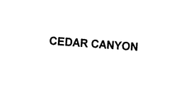 CEDAR CANYON trademark