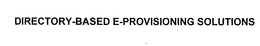 DIRECTORY-BASED E-PROVISIONING SOLUTIONS trademark