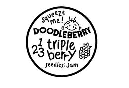 SQUEEZE ME! DOODLEBERRY 1 TRIPLE 23 BERRY SEEDLESS JAM trademark