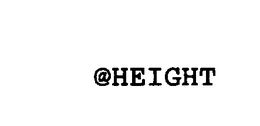 @HEIGHT trademark
