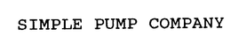 SIMPLE PUMP COMPANY trademark