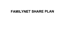 FAMILYNET SHARE PLAN trademark