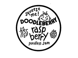 DOODLEBERRY SQUEEZE ME! RASPBERRY SEEDLESS JAM trademark