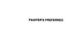 PAINTER'S PREFERRED trademark