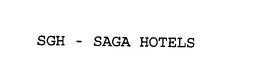 SGH - SAGA HOTELS trademark