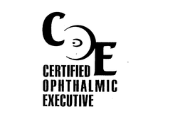 COE CERTIFIED OPHTHALMIC EXECUTIVE trademark