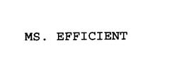 MS. EFFICIENT trademark