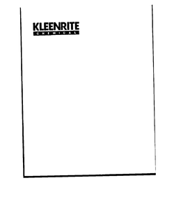 KLEENRITE CHEMICAL trademark