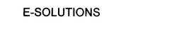 E-SOLUTIONS trademark