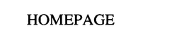 HOMEPAGE trademark