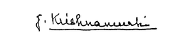 J. KRISHNAMURTI trademark