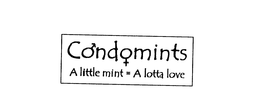 CONDOMINTS A LITTLE MINT= A LOTTA LOVE trademark