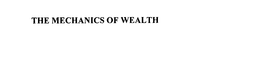 THE MECHANICS OF WEALTH trademark