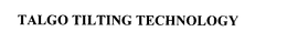 TALGO TILTING TECHNOLOGY trademark