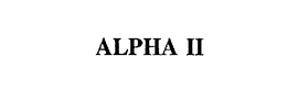 ALPHA II trademark