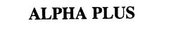ALPHA PLUS trademark