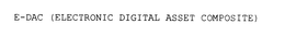 E-DAC (ELECTRONIC DIGITAL ASSET COMPOSITE) trademark