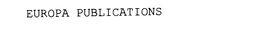 EUROPA PUBLICATIONS trademark