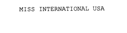 MISS INTERNATIONAL USA trademark
