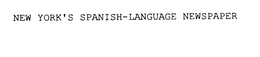 NEW YORK'S SPANISH-LANGUAGE NEWSPAPER trademark