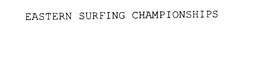EASTERN SURFING CHAMPIONSHIPS trademark