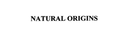 NATURAL ORIGINS trademark