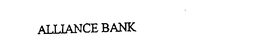 ALLIANCE BANK trademark