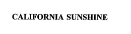 CALIFORNIA SUNSHINE trademark