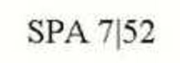 SPA 7|52 trademark