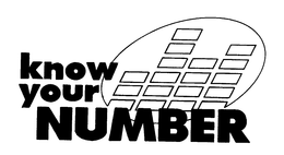 KNOW YOUR NUMBER trademark