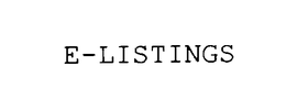 E-LISTINGS trademark