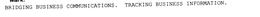BRIDGING BUSINESS COMMUNICATIONS.  TRACKING BUSINESS INFORMATION. trademark
