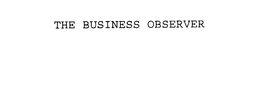 THE BUSINESS OBSERVER trademark