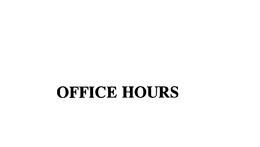 OFFICE HOURS trademark