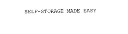 SELF-STORAGE MADE EASY trademark