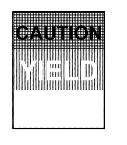 CAUTION YIELD trademark
