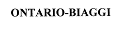 ONTARIO-BIAGGI trademark