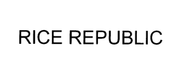 RICE REPUBLIC trademark