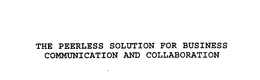 THE PEERLESS SOLUTION FOR BUSINESS COMMUNICATION AND COLLABORATION trademark