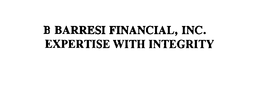 B BARRESI FINANCIAL, INC. EXPERTISE WITH INTEGRITY trademark