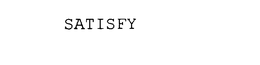 SATISFY trademark