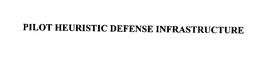 PILOT HEURISTIC DEFENSE INFRASTRUCTURE trademark
