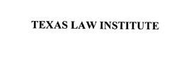 TEXAS LAW INSTITUTE trademark