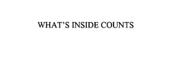 WHAT'S INSIDE COUNTS trademark