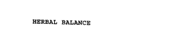 HERBAL BALANCE trademark