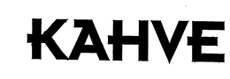 KAHVE trademark