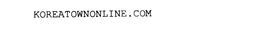 KOREATOWNONLINE.COM trademark